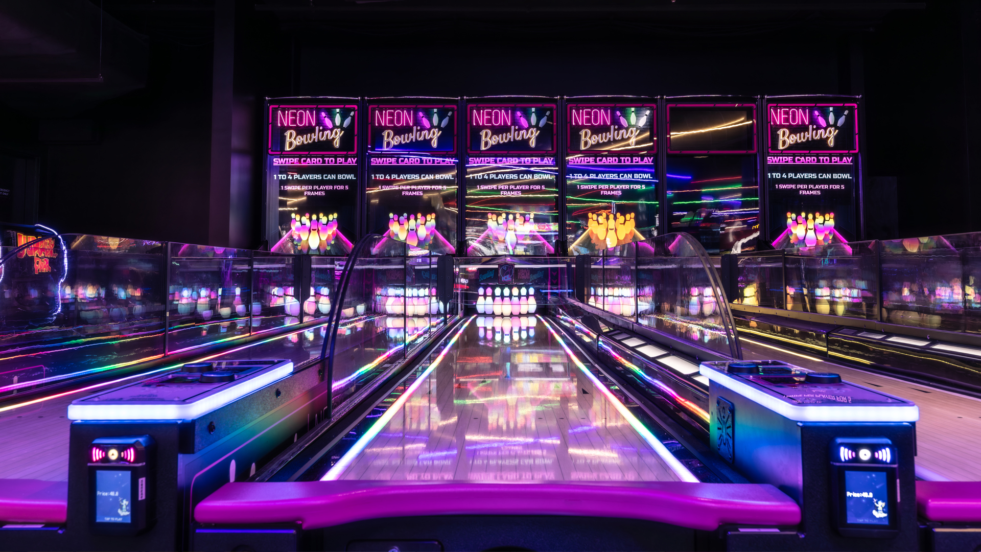 About Venue 67 Neon Bowling | Mystery Fun House Arcade Experience, powered by Chuck E. Cheese